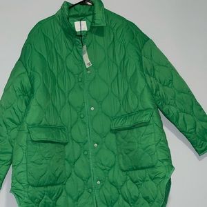 Quilted oversized jacket